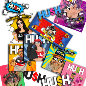 (2)Assorted HUSH Stickers